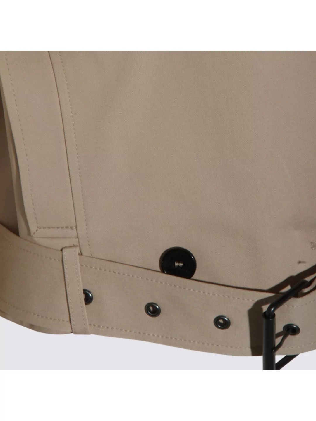 Anine Bing Waist Belted Double-breasted Epaulettes Lapels In Neutral