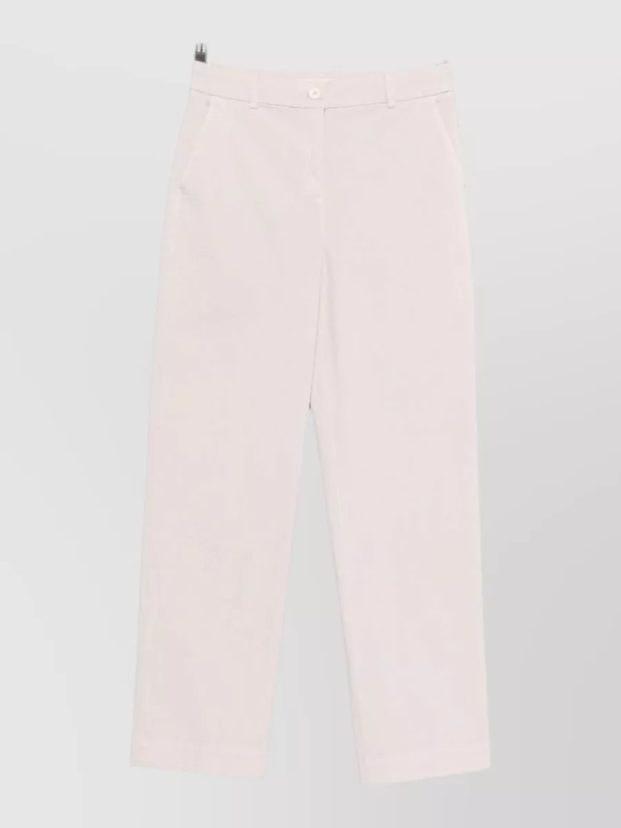 Via Masini 80 Cotton Straight-Leg Trousers