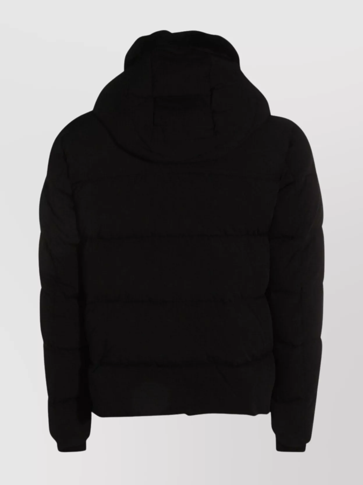 Moorer Puffer Jackets With Hood And Quilted Design In Black