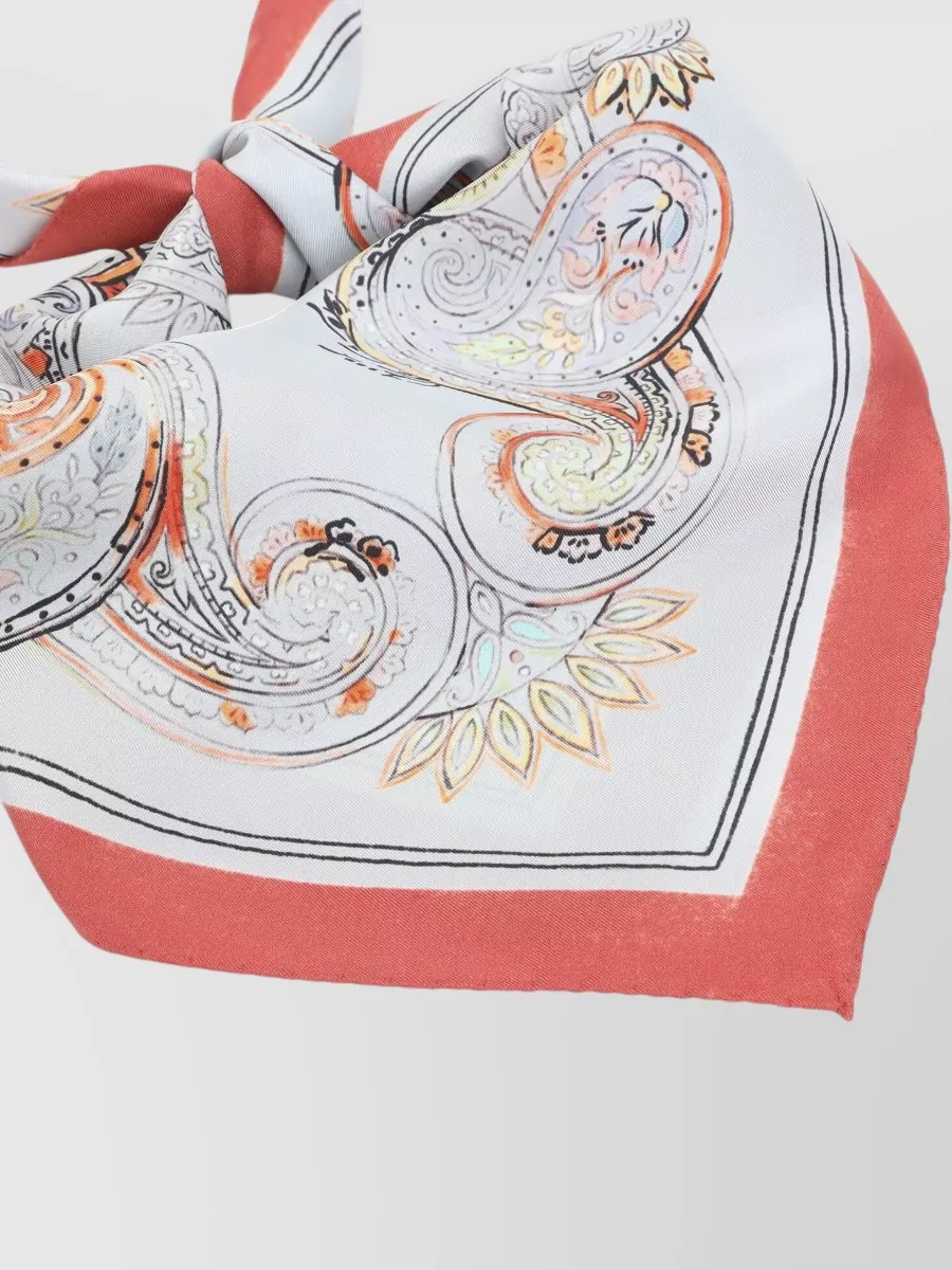 Etro Turandot Paisley Lightweight Square Scarf 70