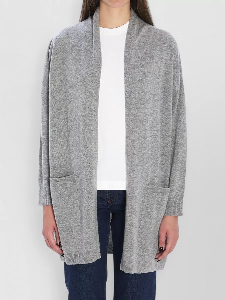 Allude Cashmere Virgin Wool Ribbed Relaxed-Fit Cardigan