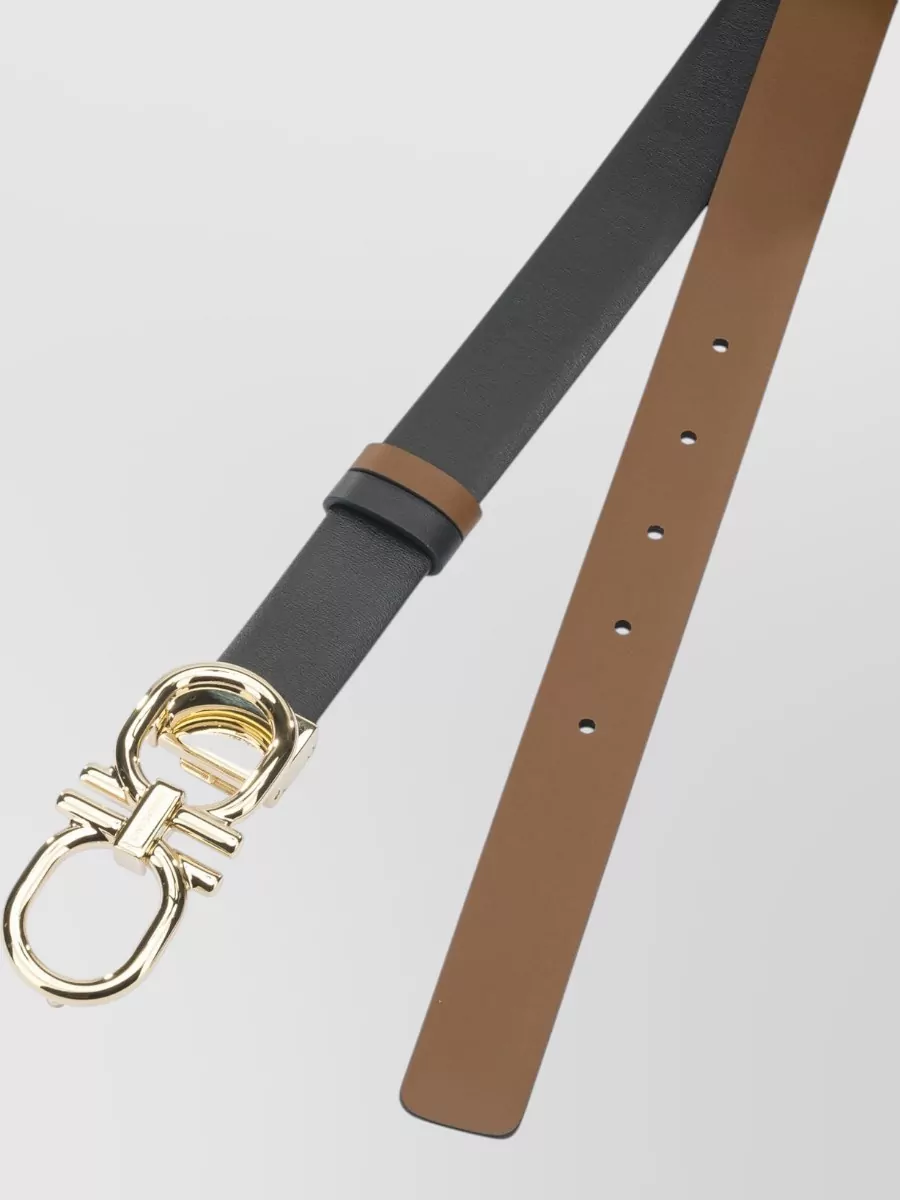 Ferragamo Reversible Belt Duo Adjustable Length Design