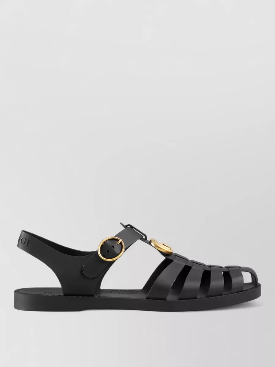 Gucci Sandal Double G Flat Sole Open Toe