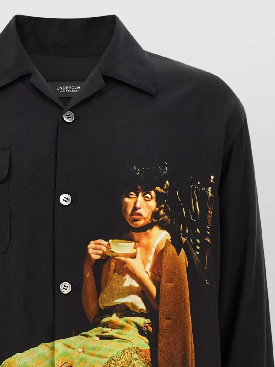 Undercover Printed Bowling Shirt