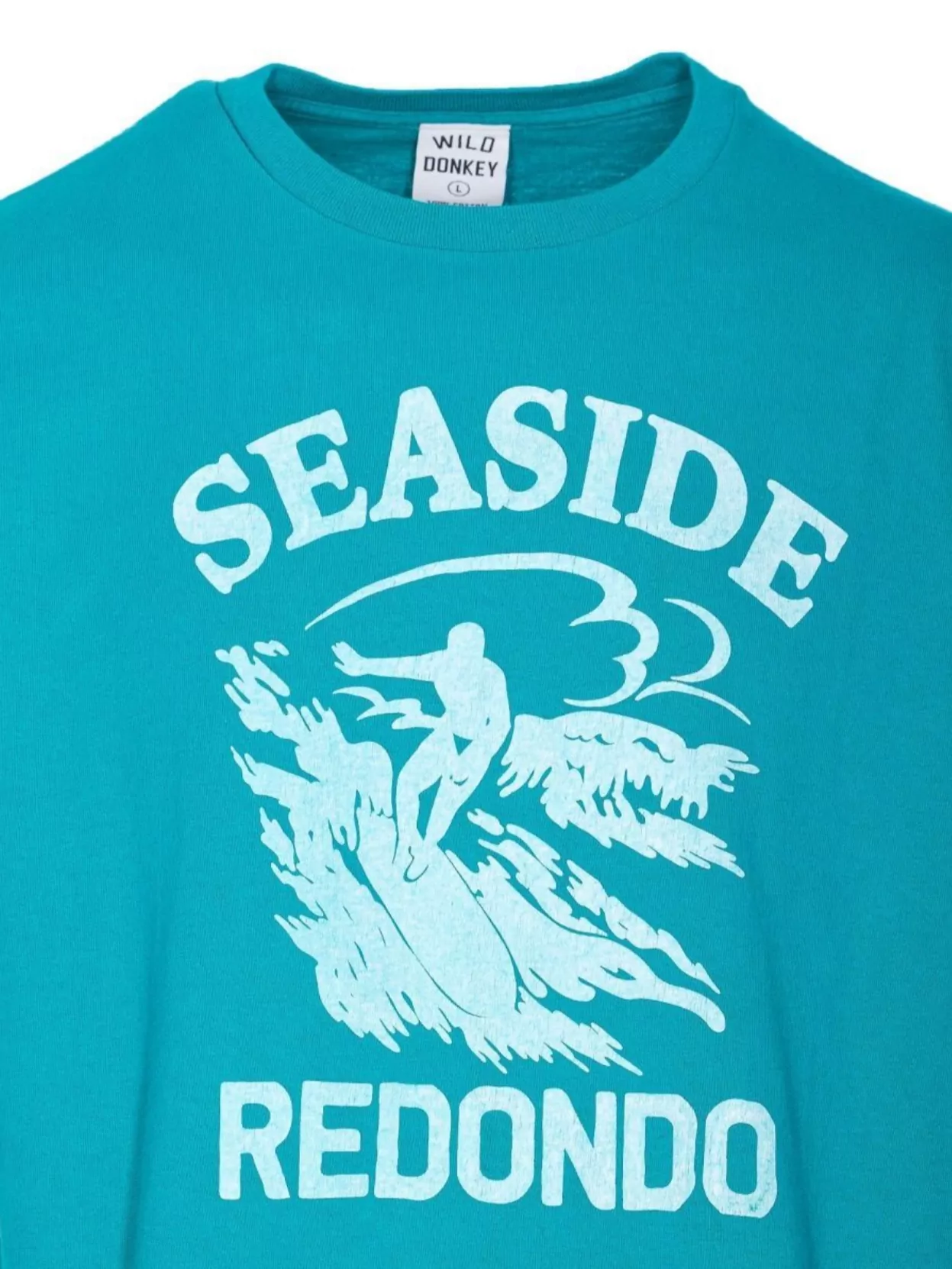 Wild Donkey Crewneck Graphic Print T-shirt In Blue