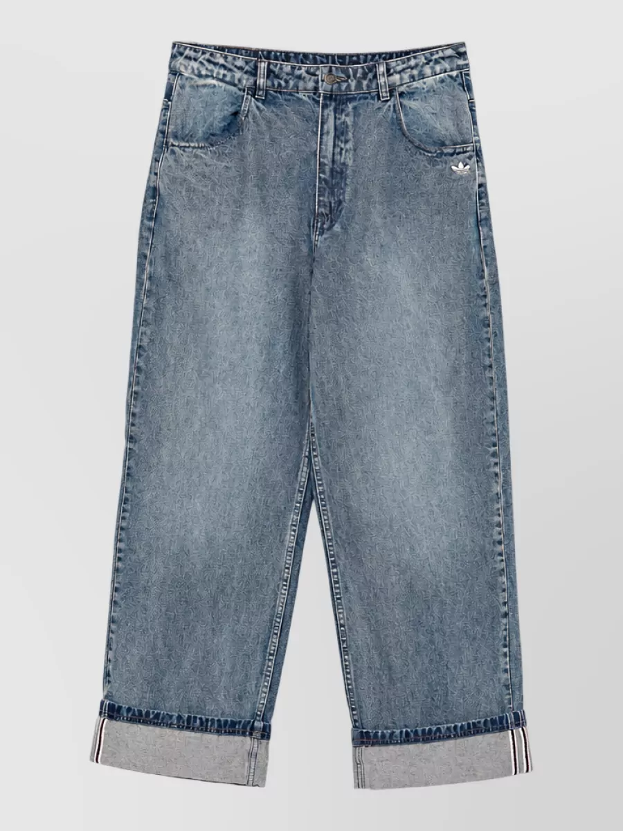Adidas denim straight-leg jeans