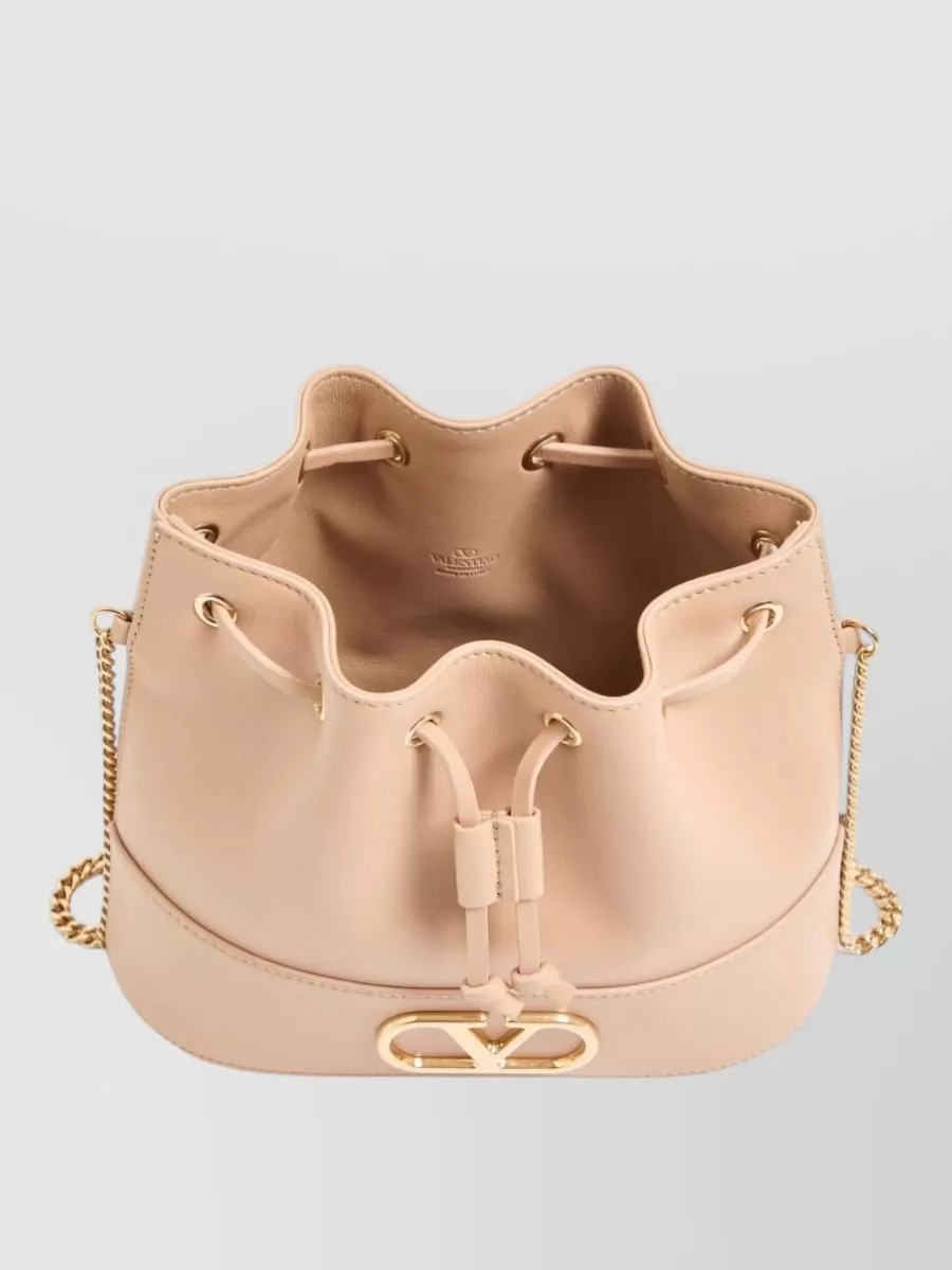 Valentino Garavani Vlogo Signature Mini Leather Bucket Bag