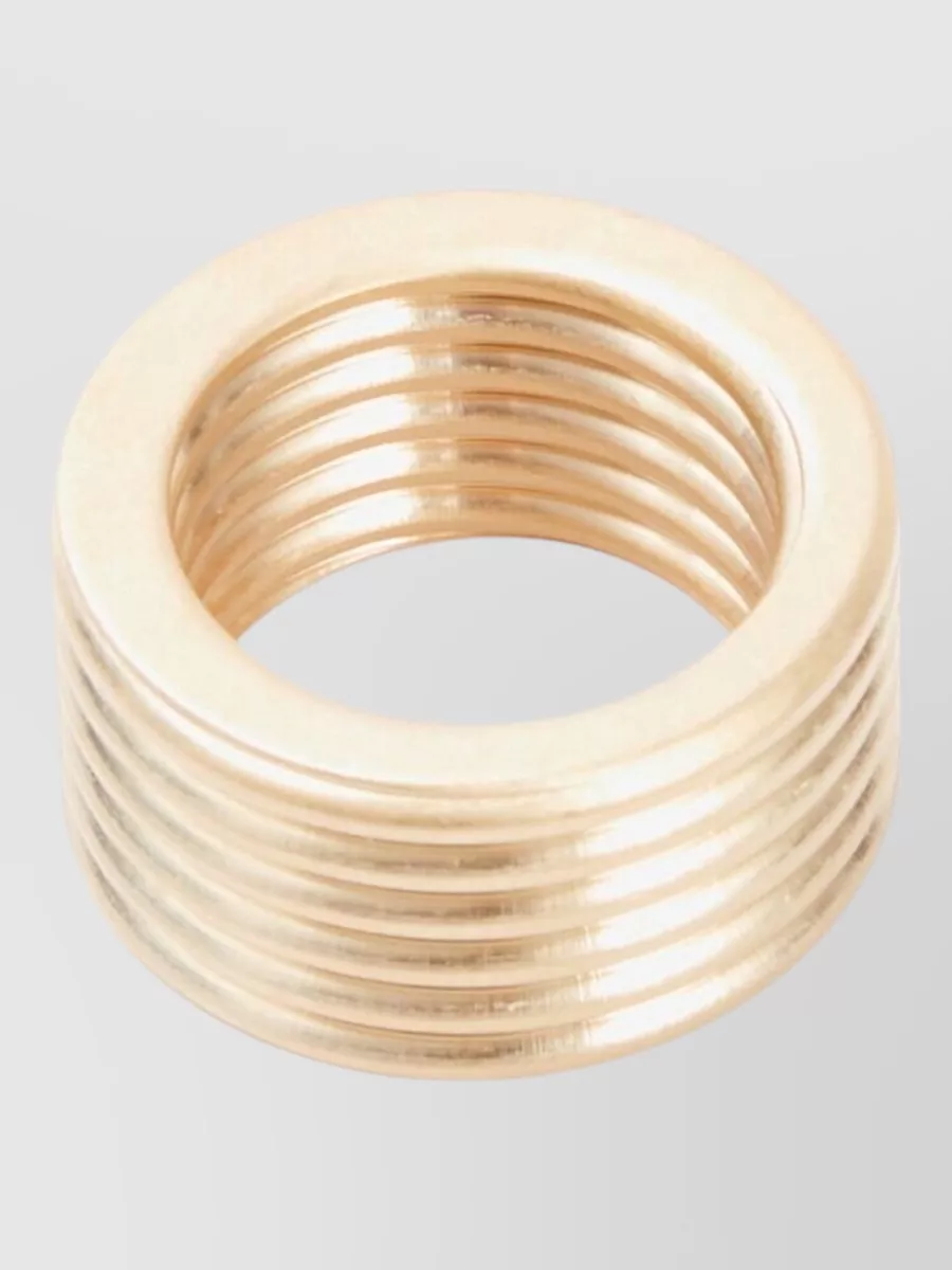 Maison Margiela ribbed chunky ring