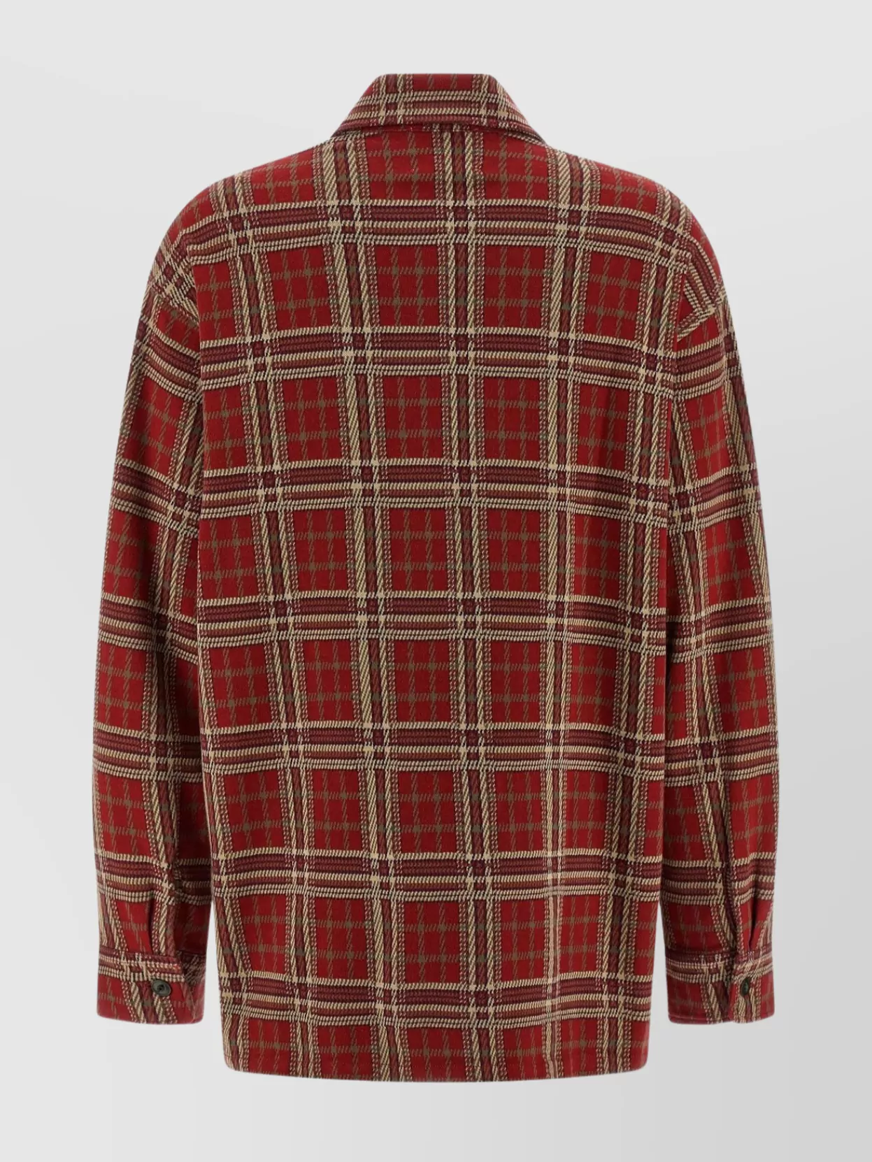 Isabel Marant Plaid Long Sleeve Shirt With Chest Pocket In Red