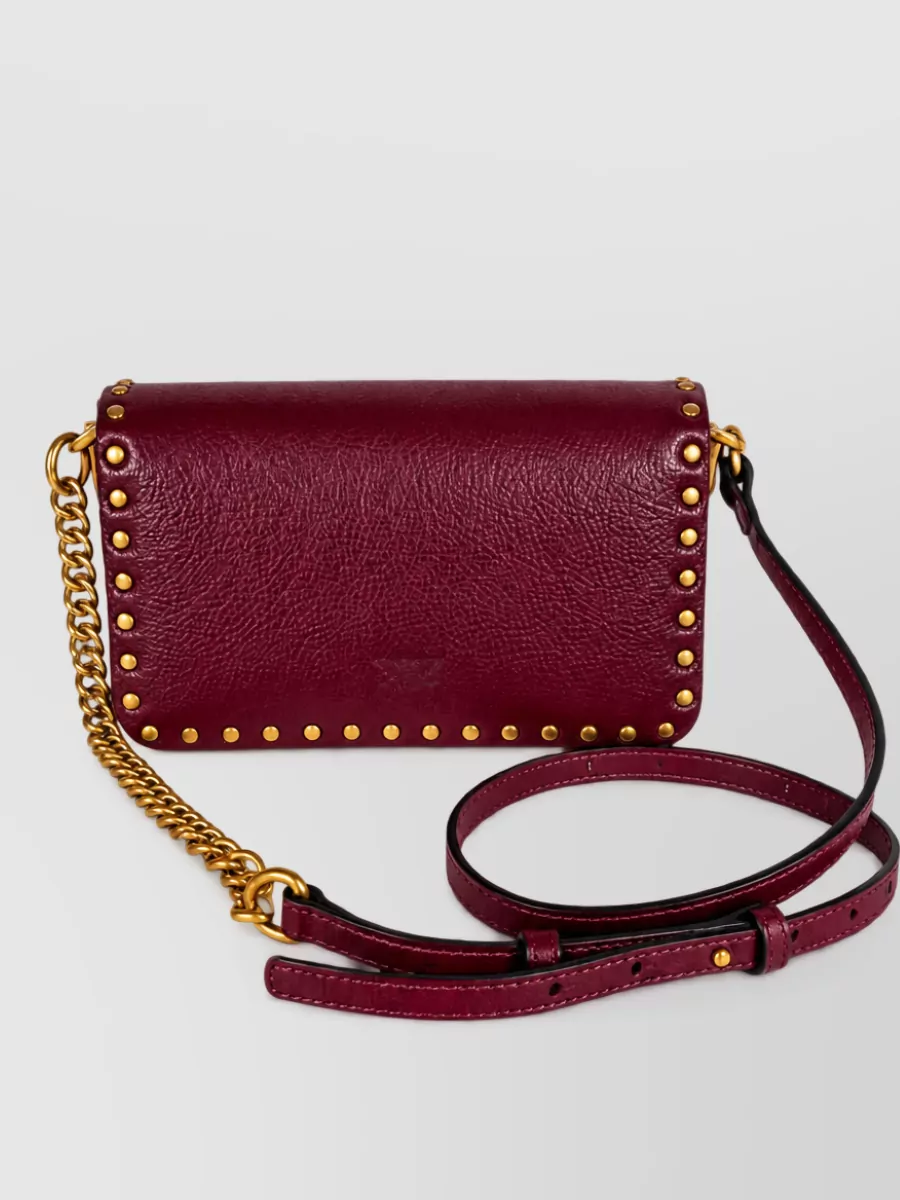 Pinko Love Bag One Leather Clutch Bag