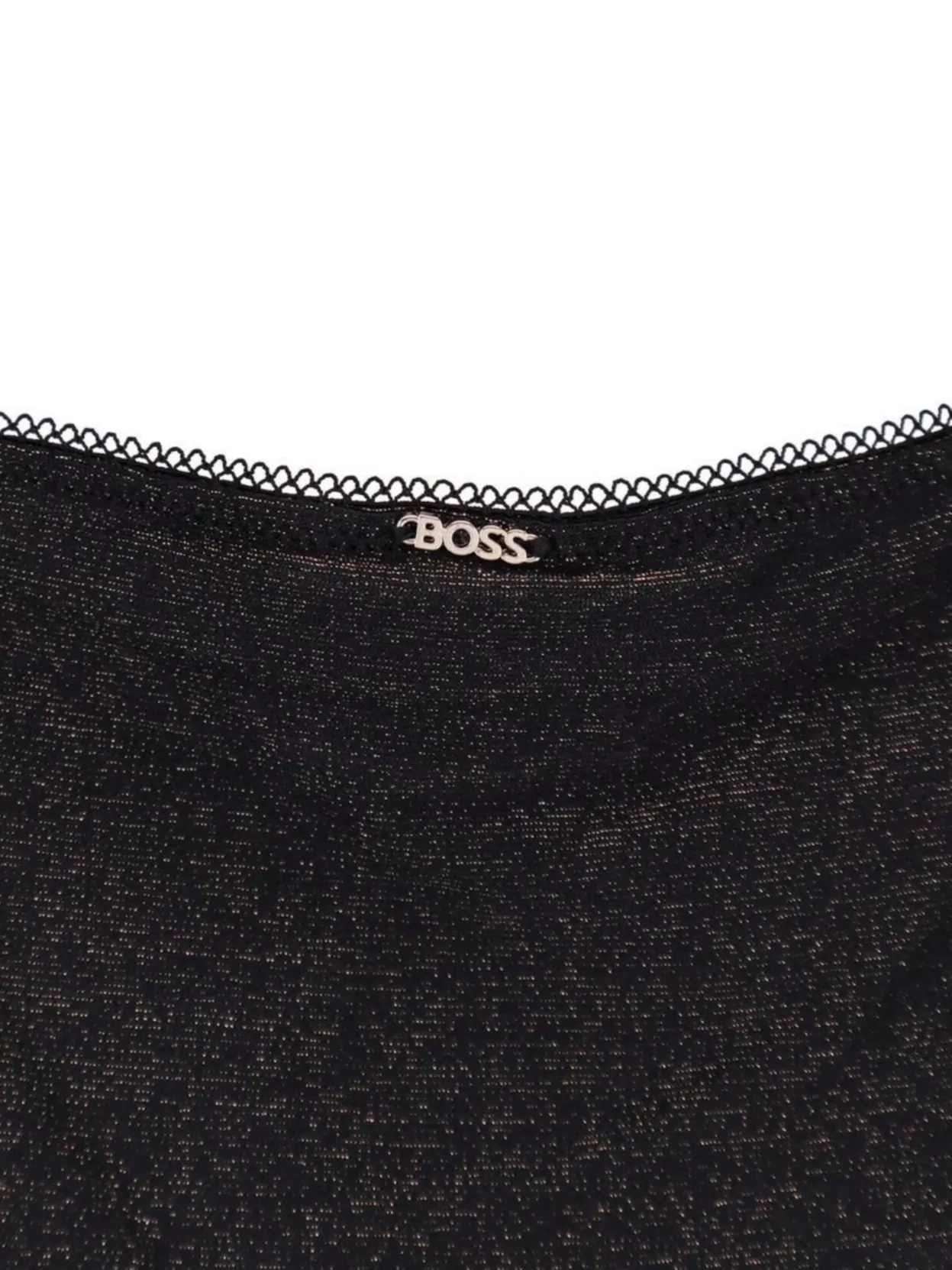Boss Shimmering Long Sleeve Bodysuit Lace