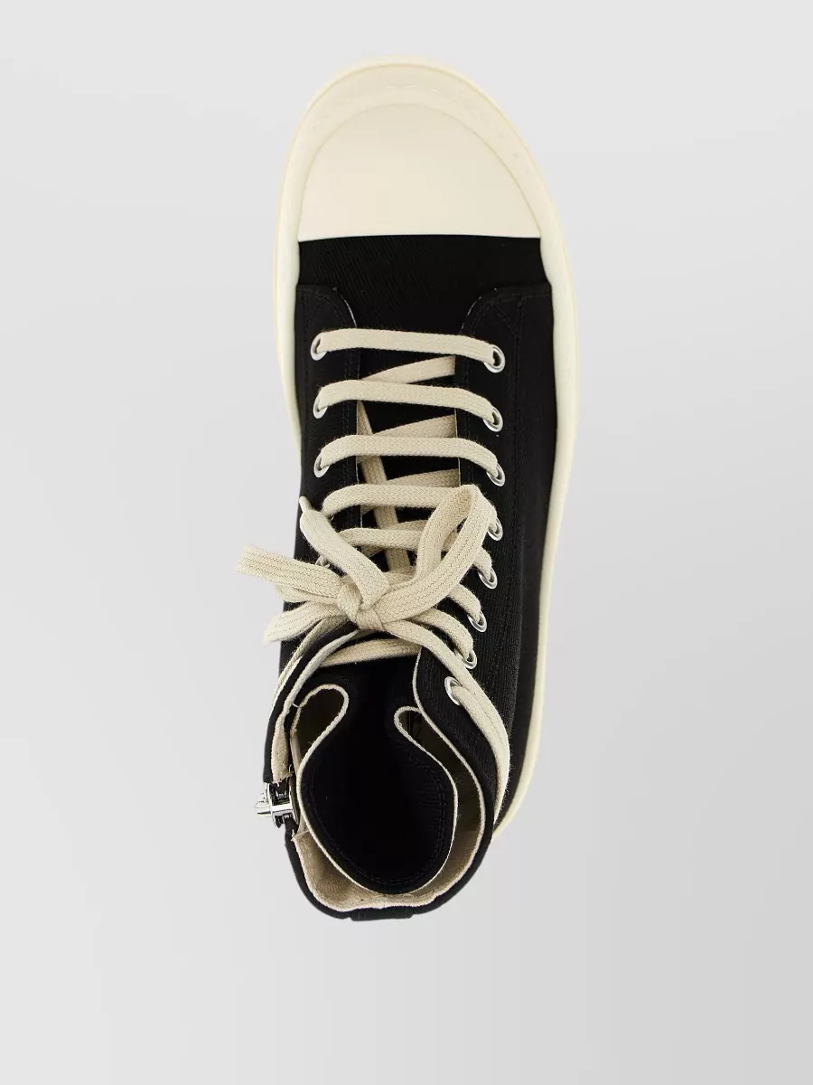 Rick Owens Drkshdw Denim High-Top Sneakers