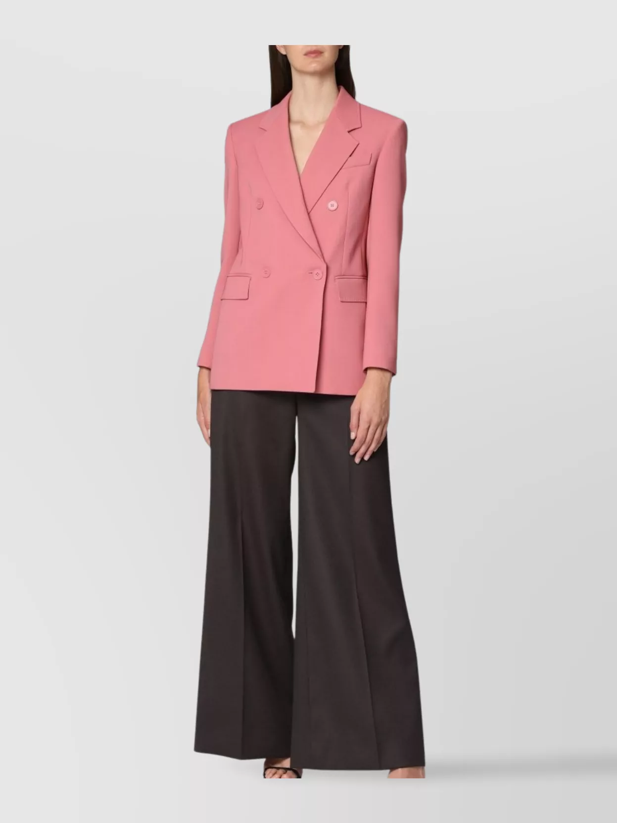 'S MAX MARA LAMELLA WOOL BLAZER DOUBLE-BREASTED