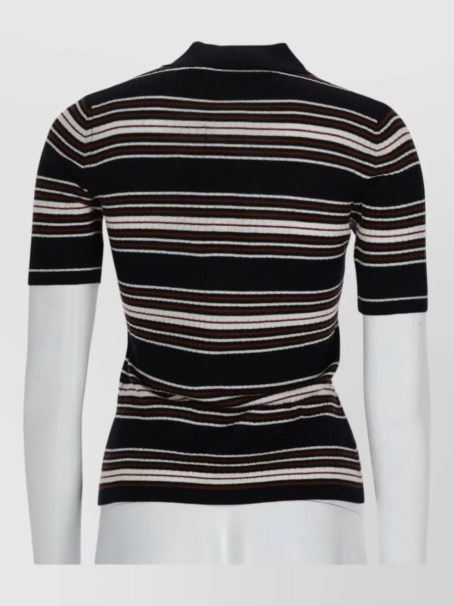 Max Mara Silk Polo Knitted Top