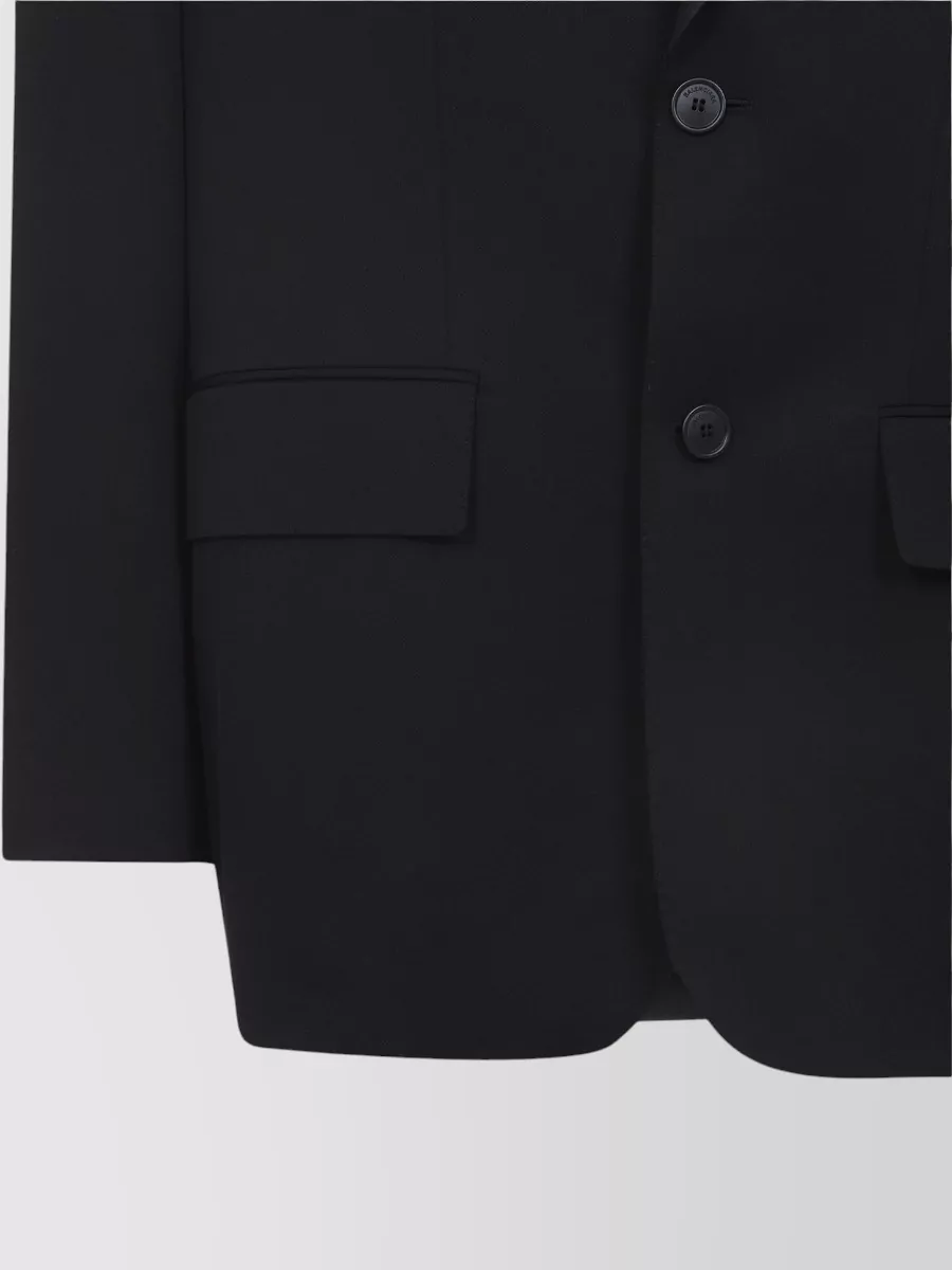 Balenciaga Tuxedo Jacket Satin Trim Notch Lapel