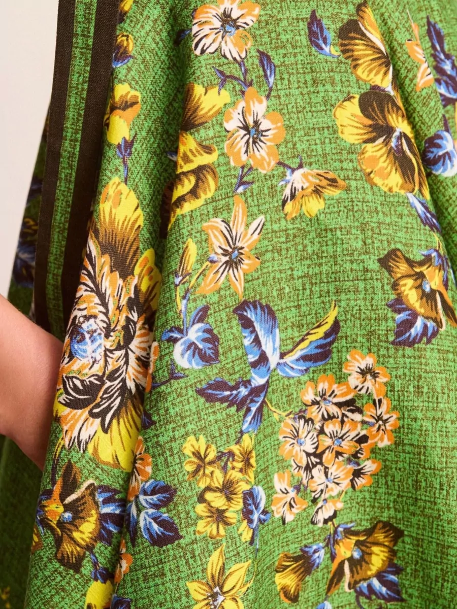 Alémais Linen Floral-Print Mini Sundress