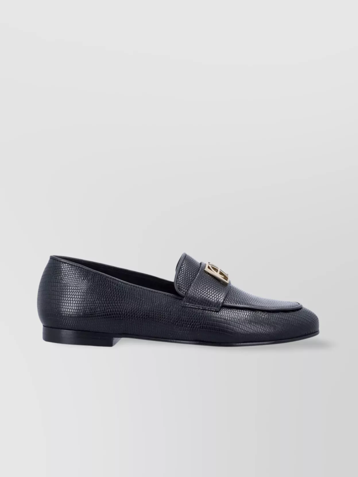 Anine Bing Ab Logo Leather Loafer