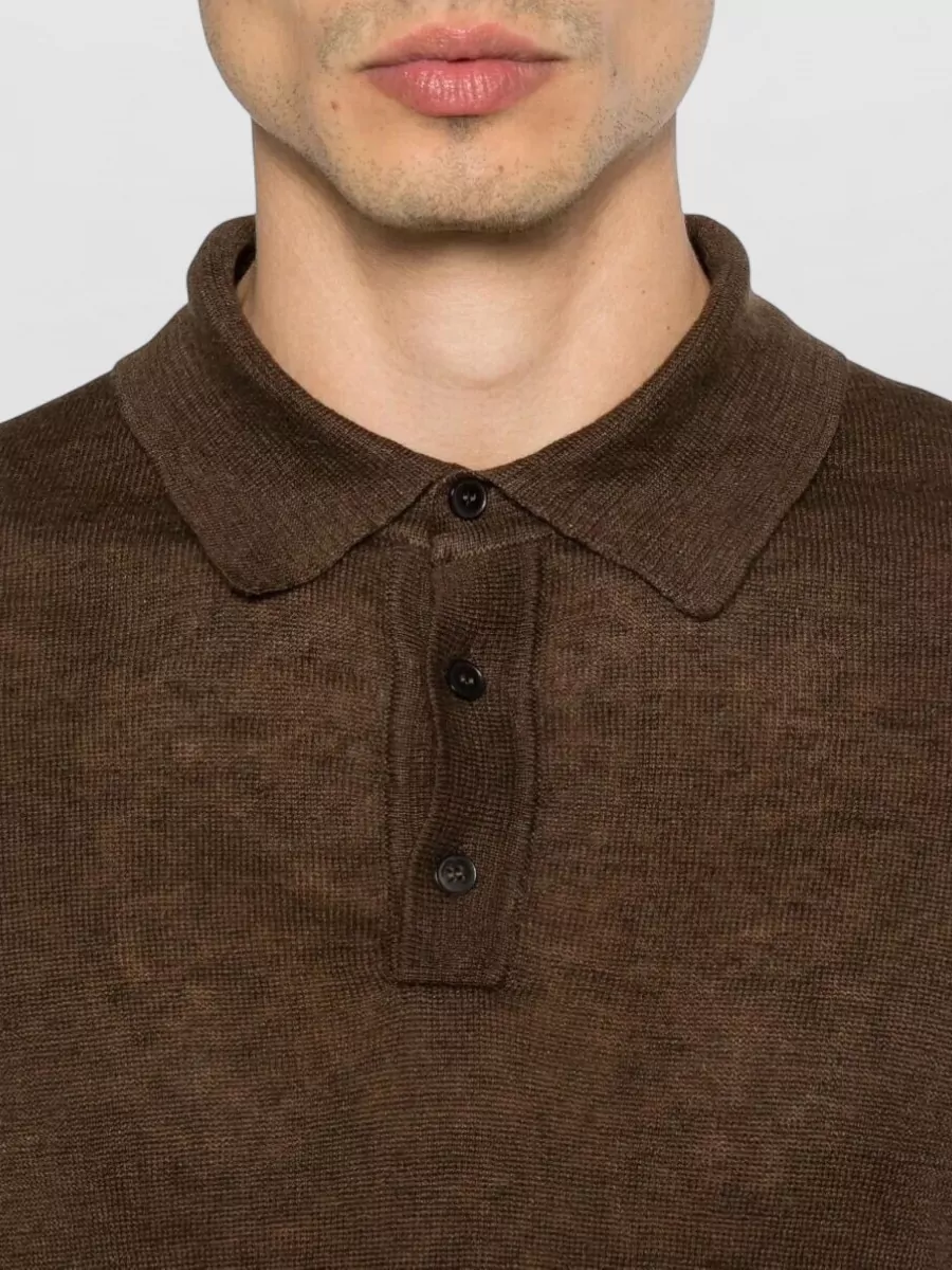 Roberto Collina Linen Polo Shirt
