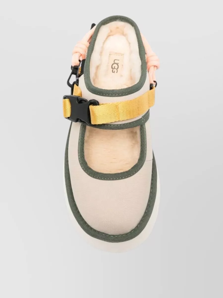 Ugg Suede Leather Mary Jane Slippers