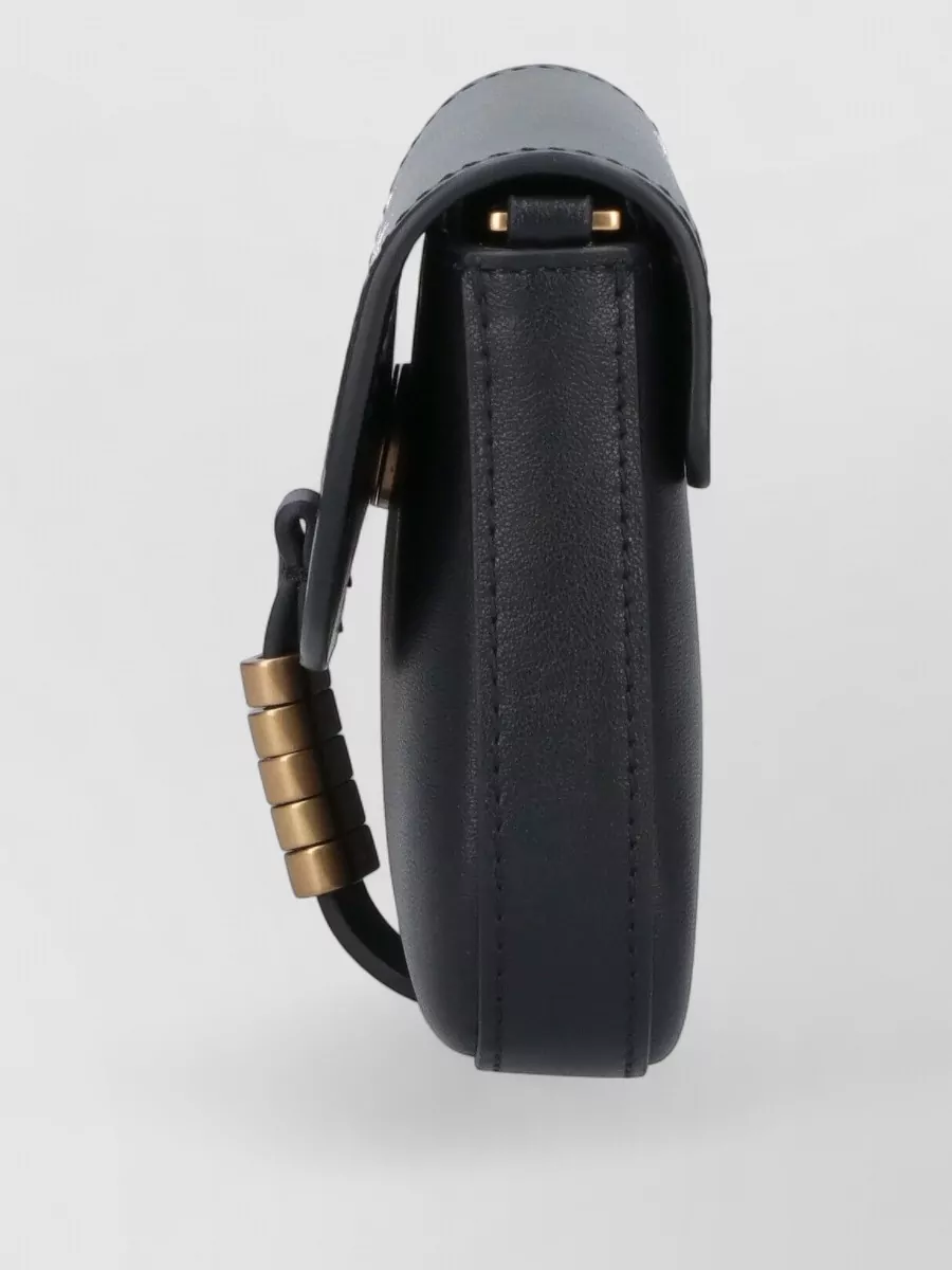 Pinko Love Bag Flat Leather Clutch Bag