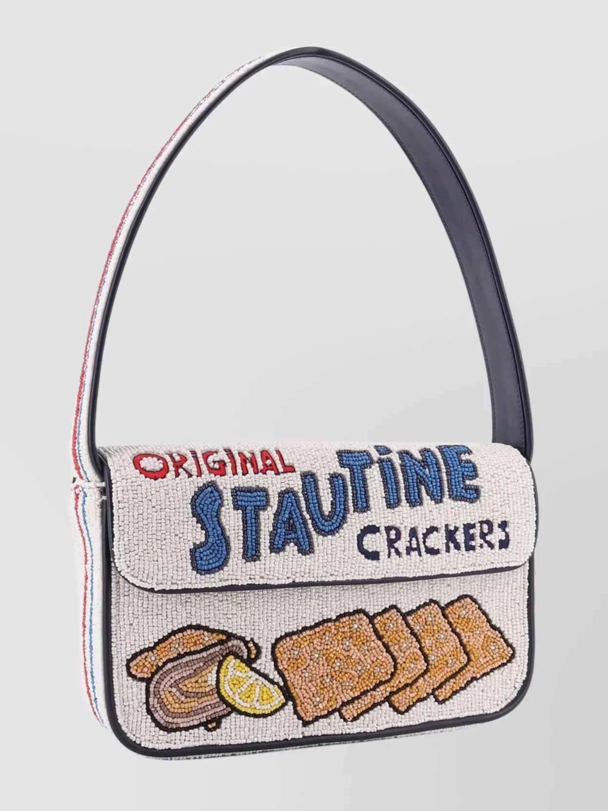 Staud Beaded Shoulder Bag Adjustable Strap