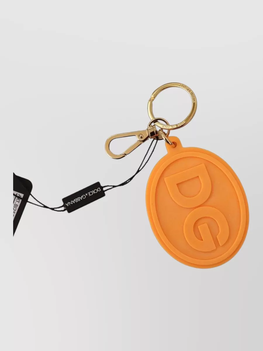 Dolce&Gabbana logo brass keychain