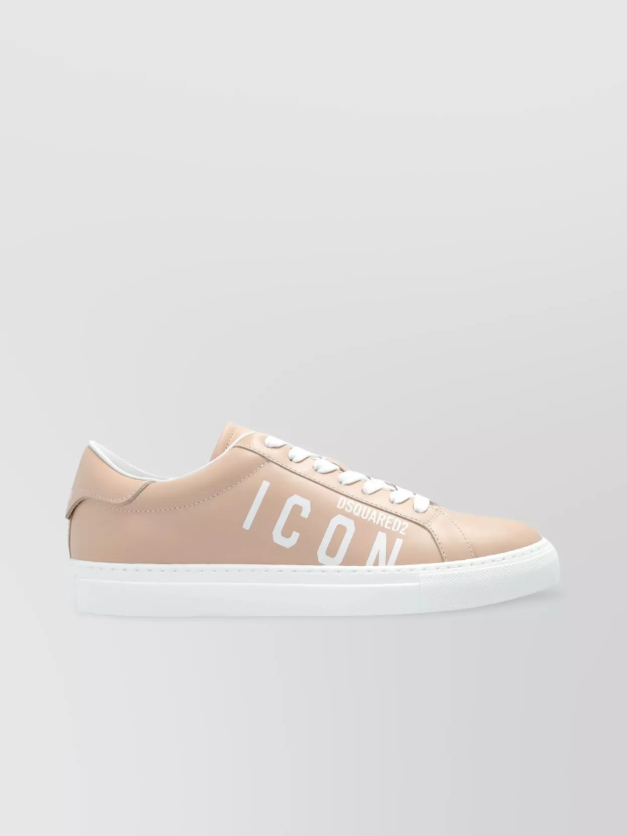 Dsquared2 Low-Top Round Toe Rubber Sole Sneakers