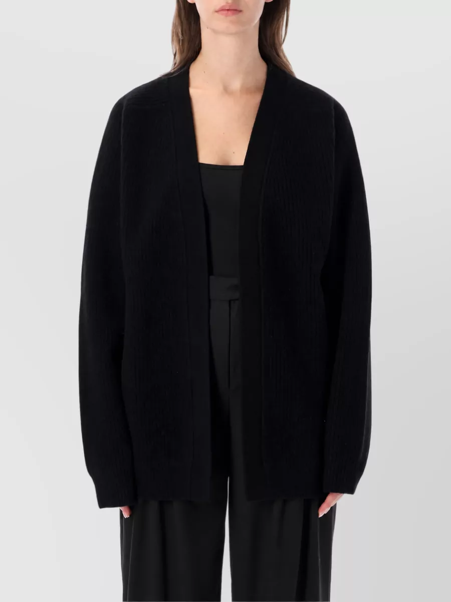 Rhea Costa wool cashmere heavy ribbed cardigan
