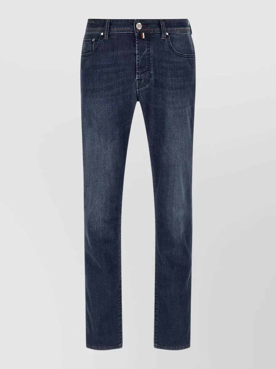 Jacob Cohen Denim Mid-Rise Straight-Leg Jeans