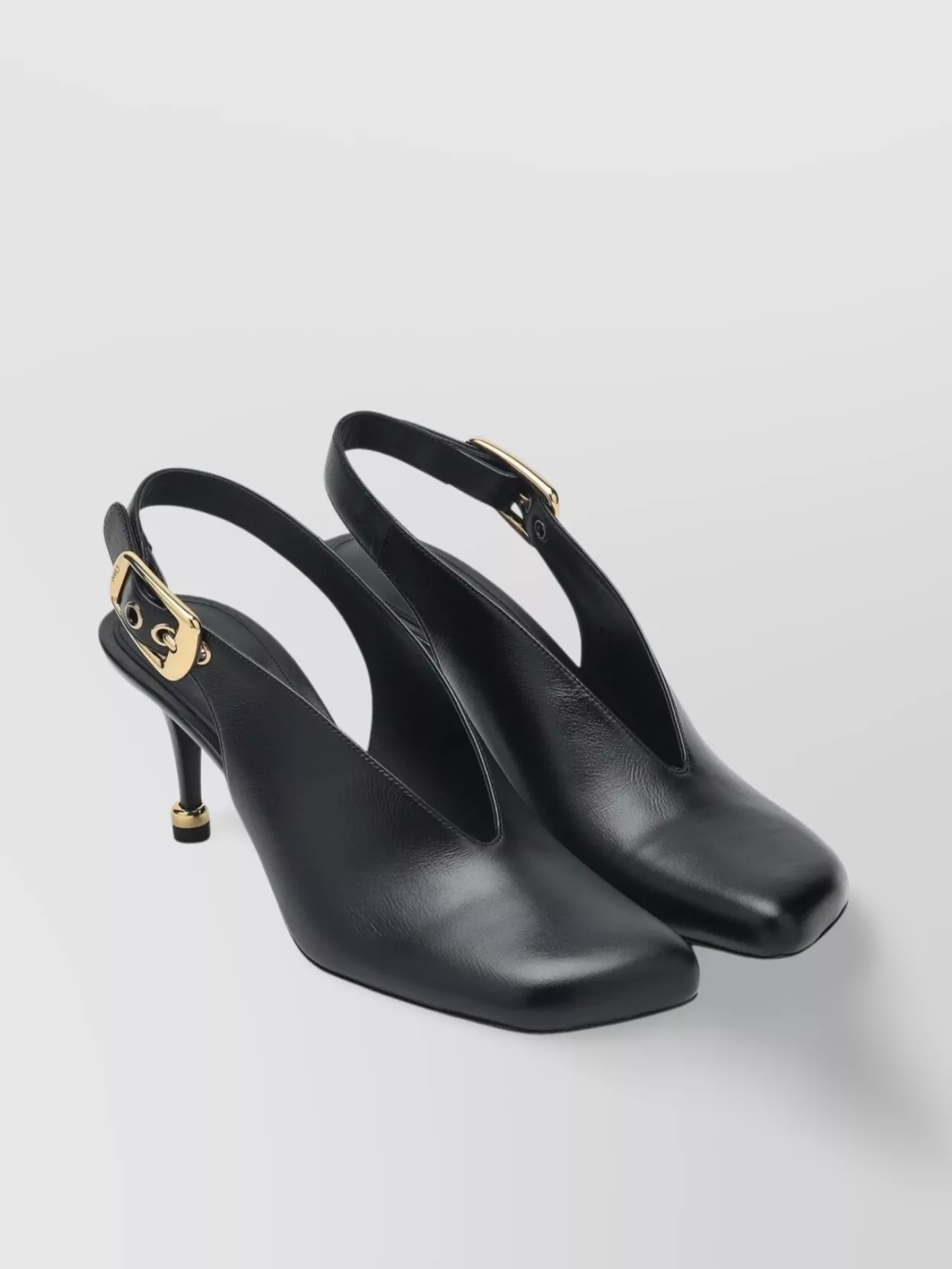 Chloé Andrea Leather Slingback Decollete Buckle