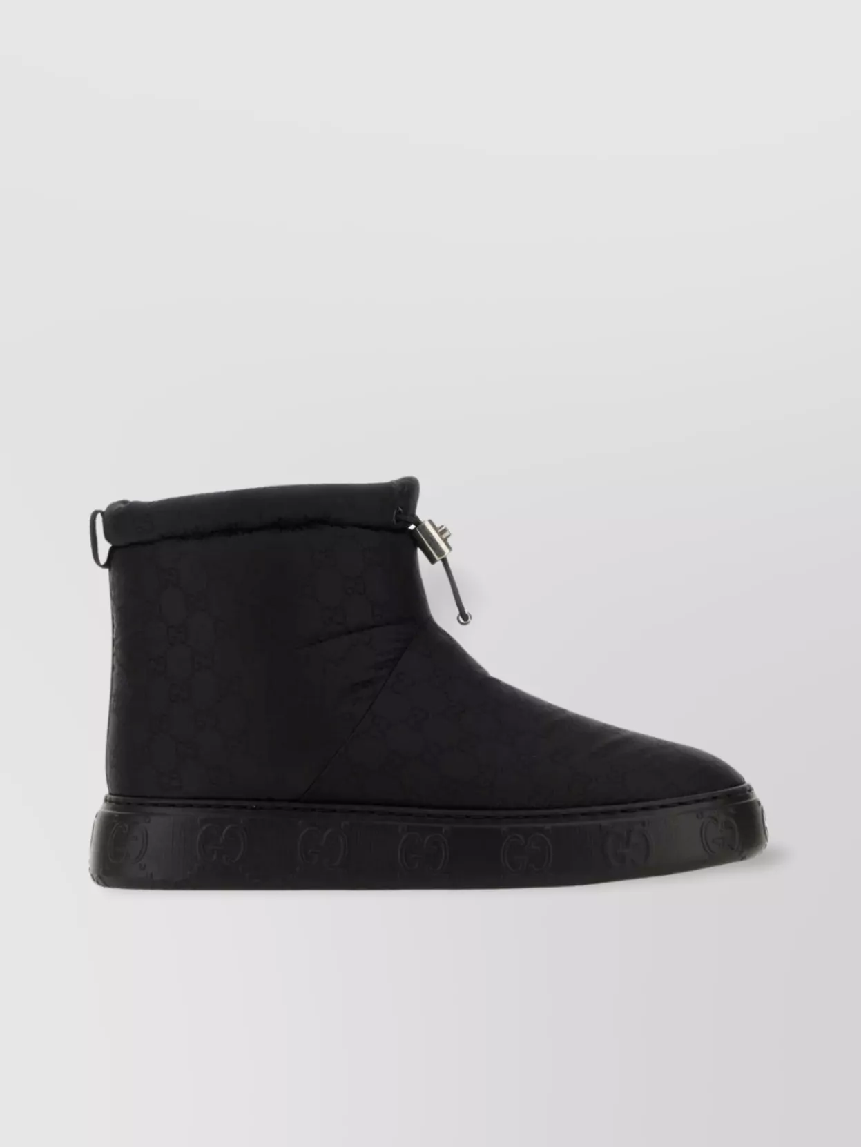 Shop Gucci Black Nylon Ankle Boots