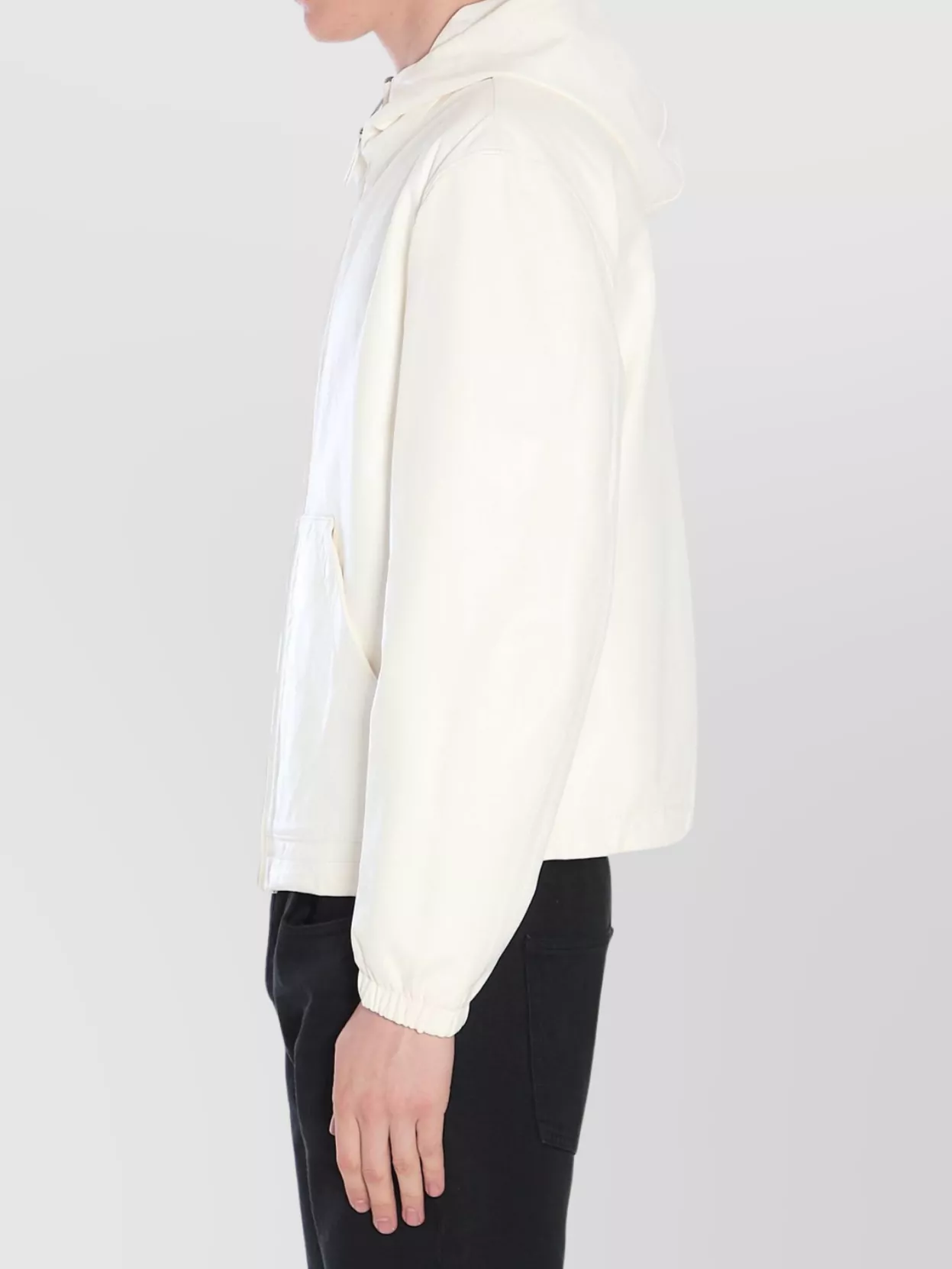 Dolce&Gabbana Reversible Leather Jacket Hood Drawstring