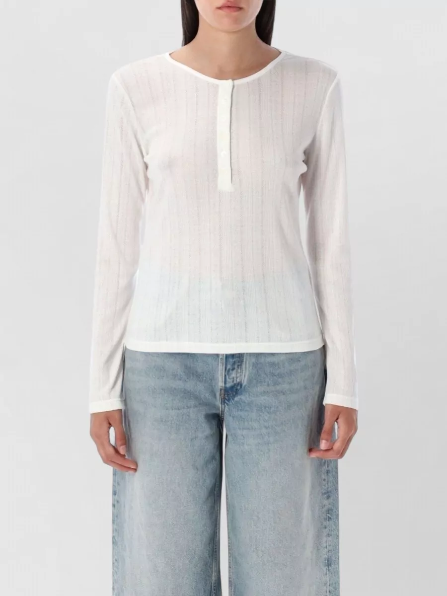 Anine Bing Short-Sleeve Loungewear Top