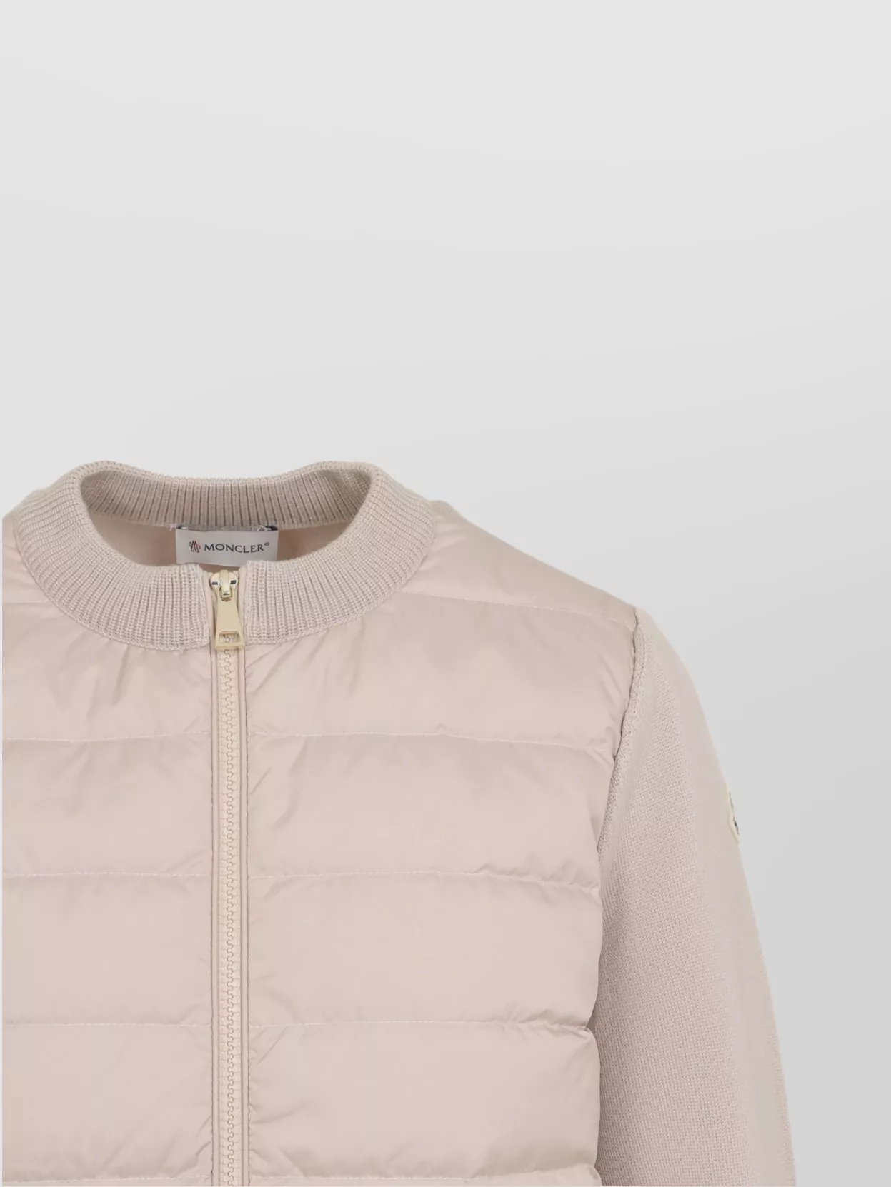 Moncler Quilted Cardigan Featuring Patch Pockets In Pink