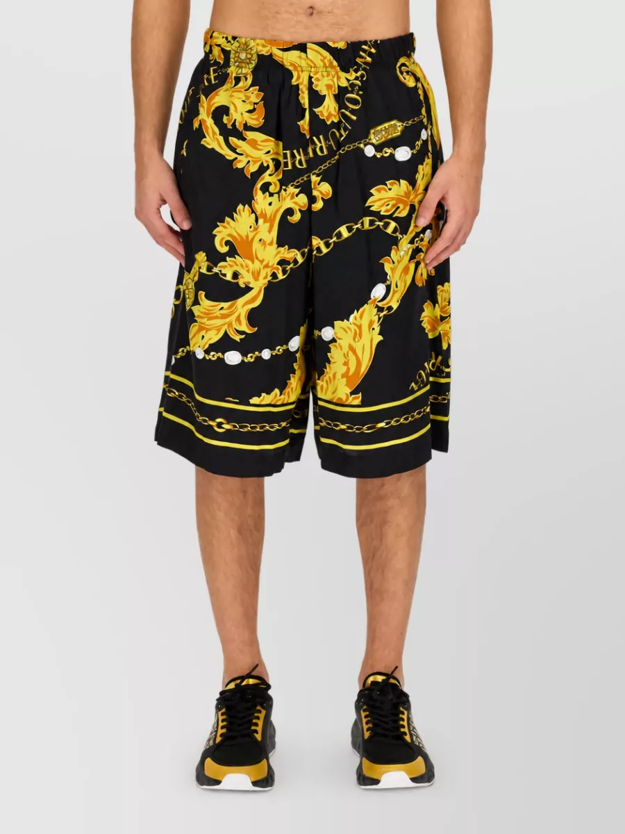Versace Jeans Couture Viscose Tailored Shorts