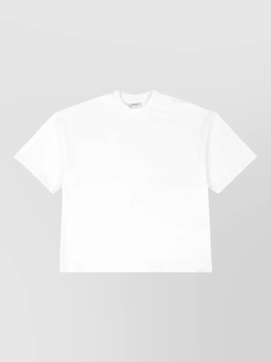 Entire Studios cotton oversized ribbed crew neck short sleeve t-shirt
