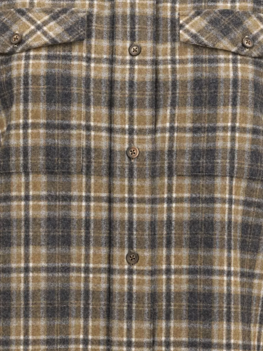 Róhe Checked Wool Relaxed-Fit Shirt Jacket