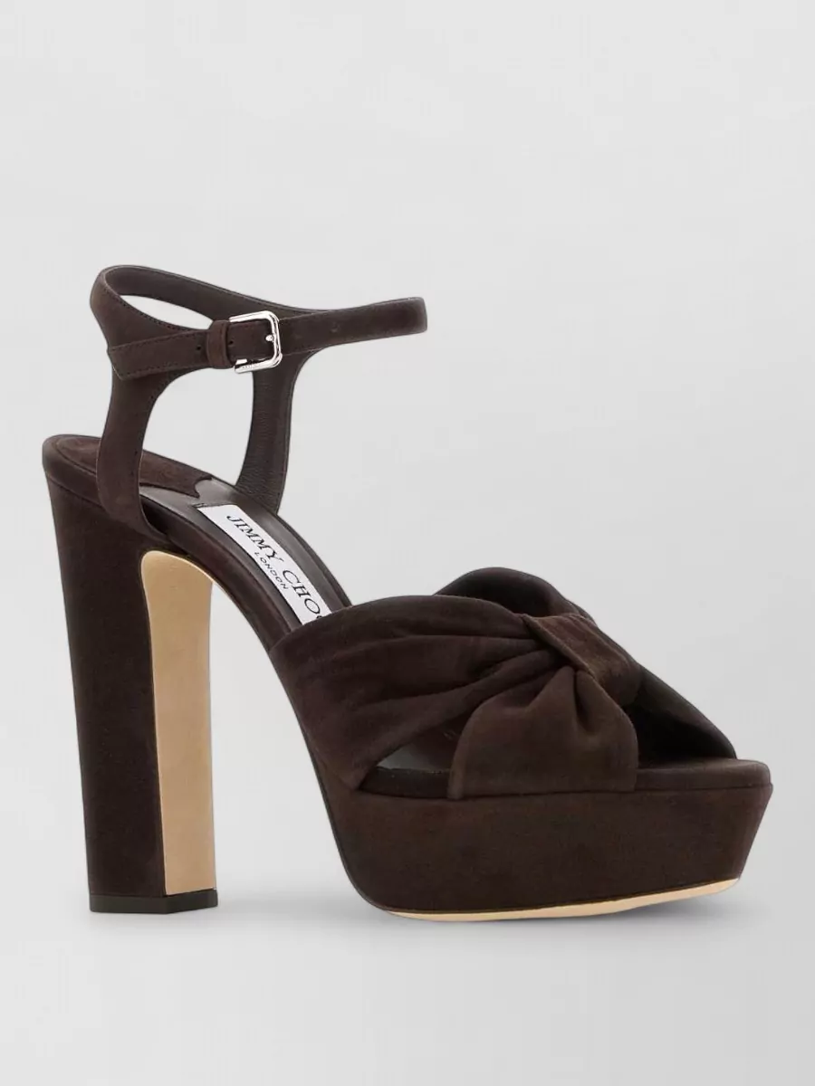 Jimmy Choo suede platform sandals