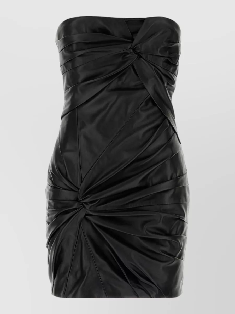 The Attico Leather Mini Dress