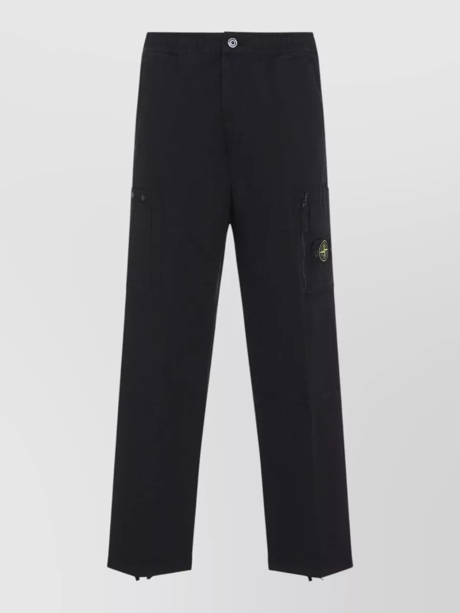 Stone Island Cotton relaxed-fit straight-leg cargo trousers