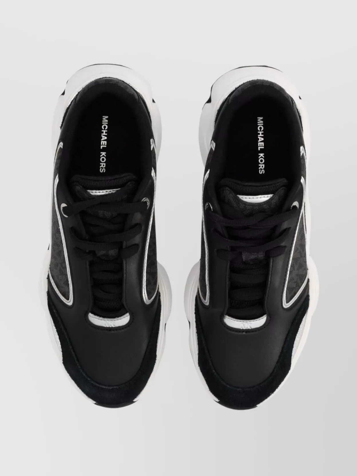 Michael Kors Modern Sneakers With Chunky Sole And Contrast Panels