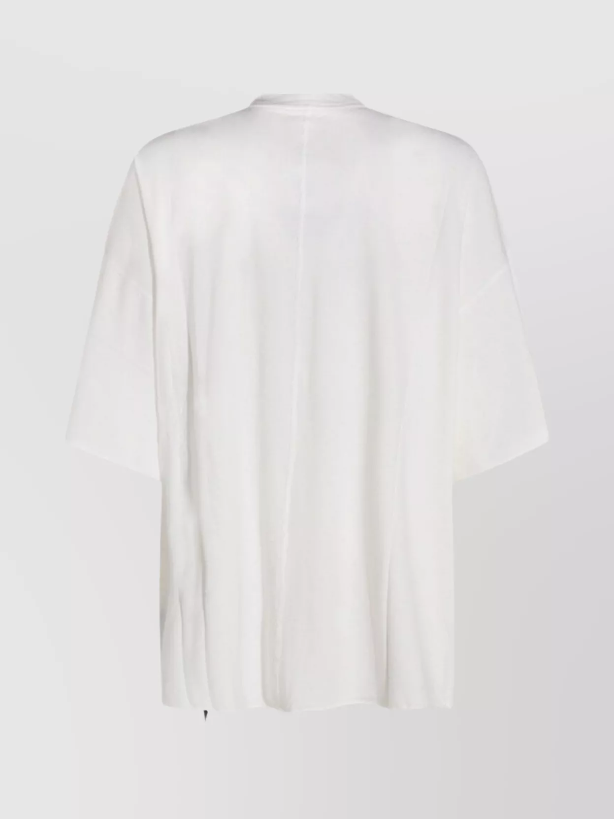 Rick Owens Drkshdw Graphic Print Loose Fit Short Sleeve Top In White