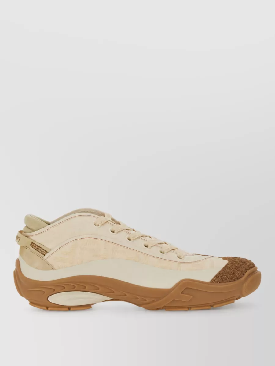 Fendi Cotton Low-Top Sneakers