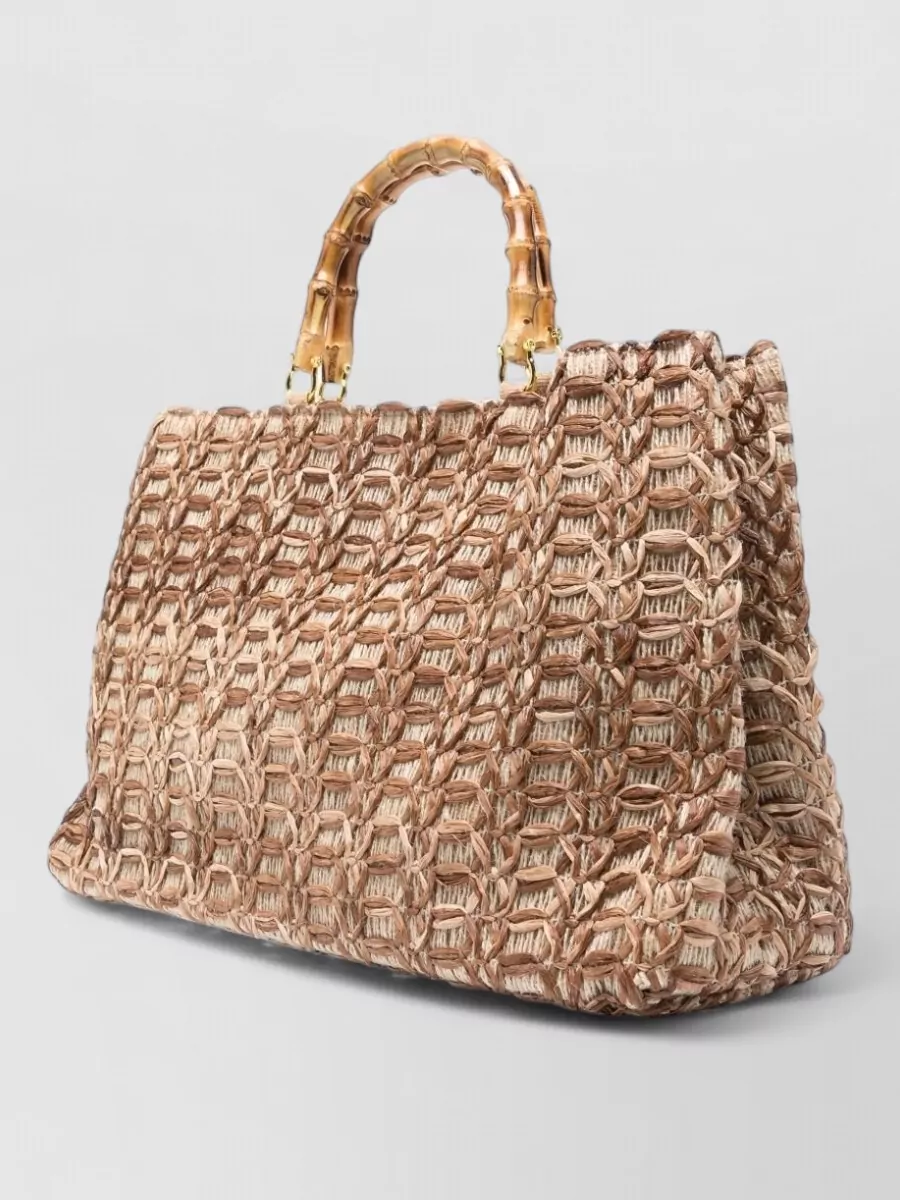 La Milanesa Straw Tote Bag
