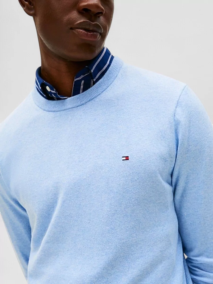 Tommy Hilfiger Long Sleeve Ribbed Cuff Crew Neck Sweater