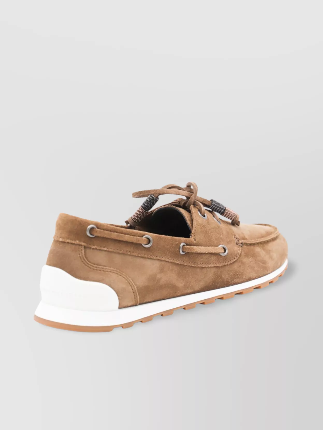 BRUNELLO CUCINELLI LOAFERS WITH SUEDE FINISH AND RUBBER SOLE