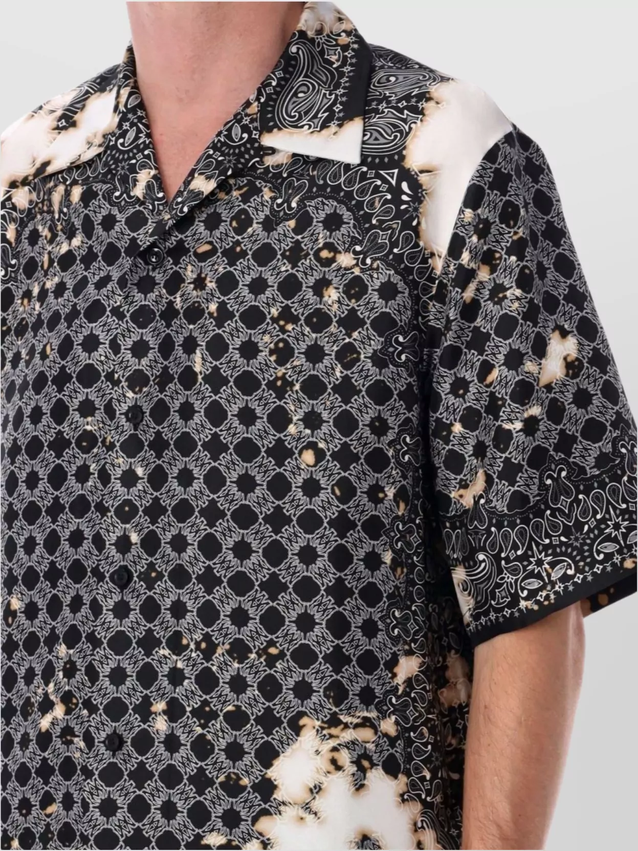 Amiri Bandana Print Bowling Shirt