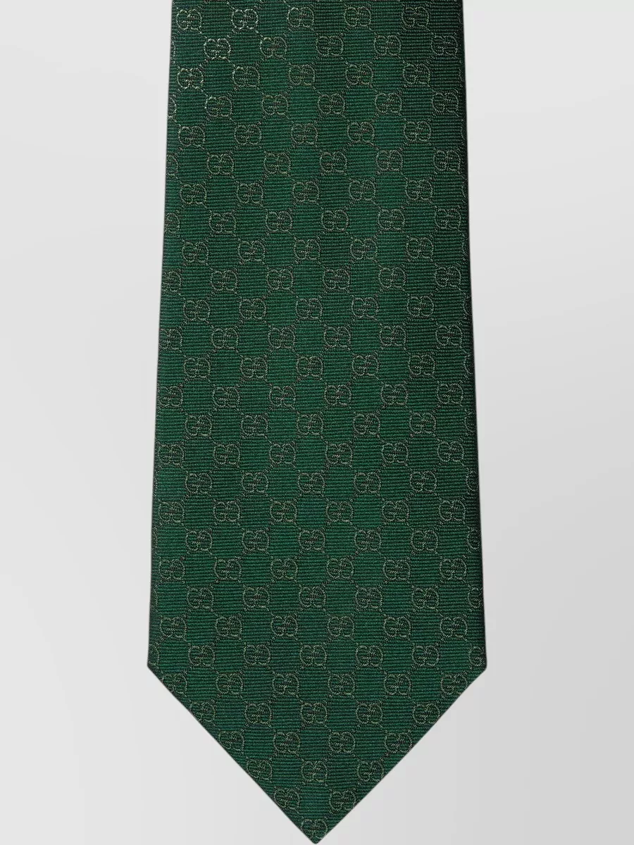 Gucci Gg Jacquard Silk Tie