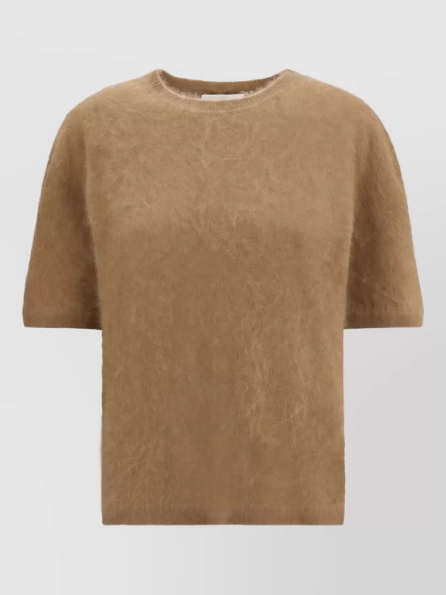 Lisa Yang cashmere relaxed-fit short-sleeve sweater