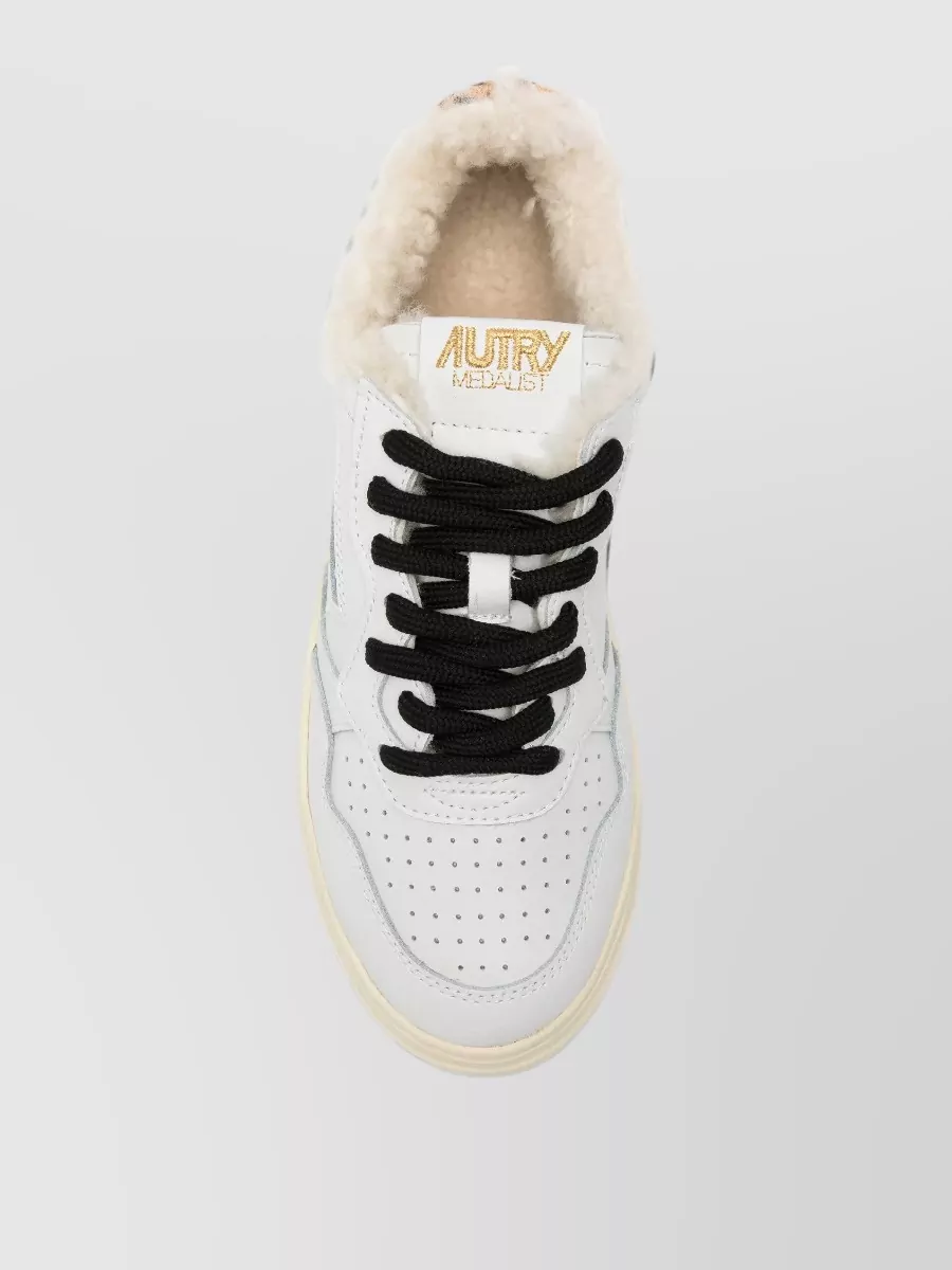 Autry Leather Leopard-Print Low-Top Sneakers
